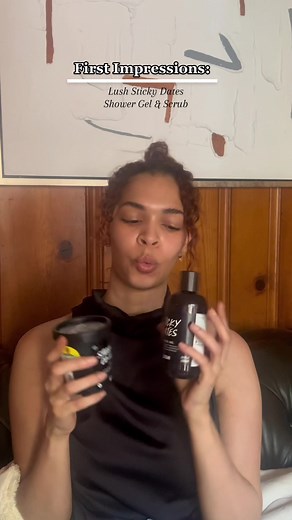 if you wanna smell like a snack, dont walk, RUN!!🍯🧁🍦 first impression of the @lush sticky dates body wash & co-mingle scrub and trust me… its TOO good *chefs kiss*