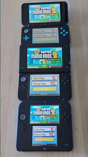 New Super Mario Bros 2- Nintendo New 2DS XL vs 3DS XL vs 2DS Speed Comparison