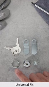 JR Products (00315) 7/8" Standard Compartment Door Key Lock,Silver