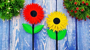 4.4K views · 32 reactions | Diy sunflower making tutorial - Easy paper flower craft #PaperSunflower #DiyFlower #FlowerCraft | Mr. Creator | Facebook