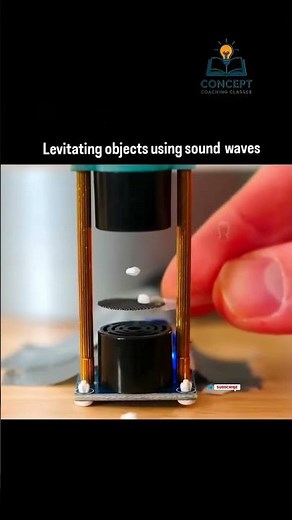 Levitation objects using sound waves(details 👇)#trending #science #experimnent #education