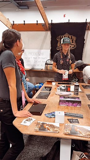 Some clips from the ladies over at the @realdealrevolution booth, where @crazy.k.kustomz got to host a Real Deal Workshop class on gold leaf. I know our live stream didn’t have the greatest connection ! ⚡️⚡️ Keep up the hard work Keaton, your work/actions speaks for itself. It was a pleasure to meet you! #womensupportingwomen #sema2025 | Girls Behind The Gun