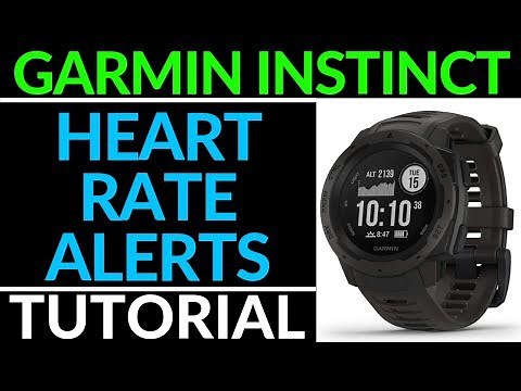 Configure Custom Heart Rate Alerts - Garmin Instinct Tutorial