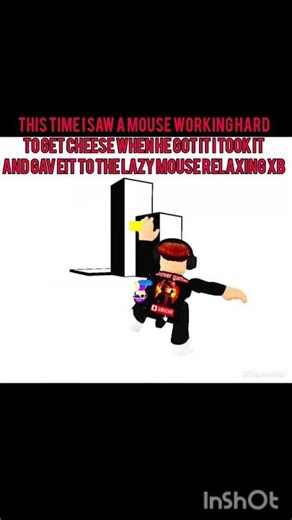 I steal cheese🧀#roblox #cheese#funny#mouse#meme#shorts