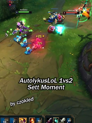 AutolykusLoL 1vs2 - Sett Moment #lol #sett