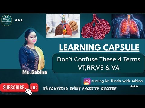 Tidal Volume vs Minute Ventilation vs Respiratory Rate vs Alveolar ventilation | PULSEPREPHUB