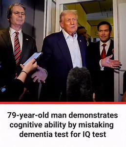 4.9K views · 1.2K reactions | Trump seemed to refer to a dementia assessment when telling reporters about his perfect score on an “IQ test” he said he’d undergone at Walter Reed Medical Center. Tell Congress to demand answers about Trump’s visibly deteriorating health here: https://bit.ly/3JDVKGa #25thAmendmentNOW | The Democratic Coalition | Facebook