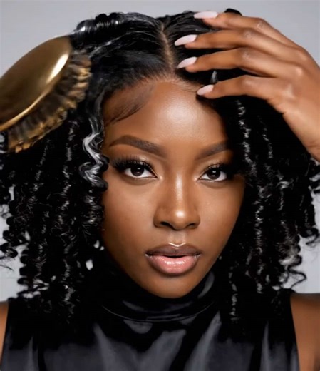 Beautiful curls #asmr #naturalhair #hairtok #brush #fypシ