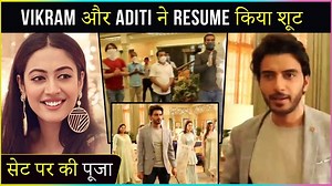 Watch the video for first day shoot at Yeh Jaadu Hai Jinn Ka as Vikram Singh Chauhan and Aditi Sharma Shoot for first day after lockdown with Precautions on Set. | Telly Masala