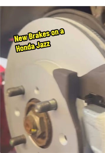 New brakes all round discs, pads, calipers (nearly) on a little Honda Jazz #hondajazz #brakes #restore #shiny #workshoptiktok