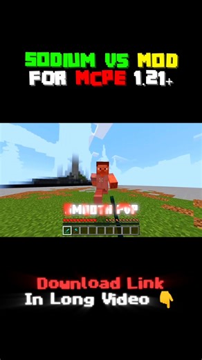 New Sodium V5 Mod For MCPE 1.21+ [FPS Boost] #minecraft #mcpe