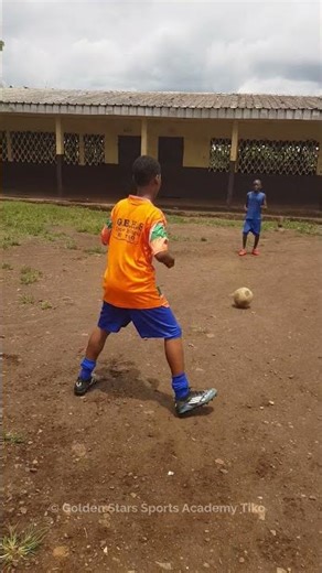 Masoma & Ebanjo – Right Foot Passing Drill ⚽ U13 | Golden Stars Sports Academy Tiko | Coach Obenson