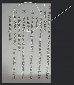 The age structure of a population influences population growth ... | Filo