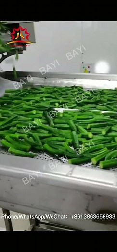 Okra chips production proces