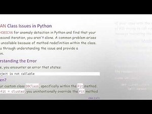 Resolving HDBSCAN Fitting Issues in Python: Avoiding Method Redefinition