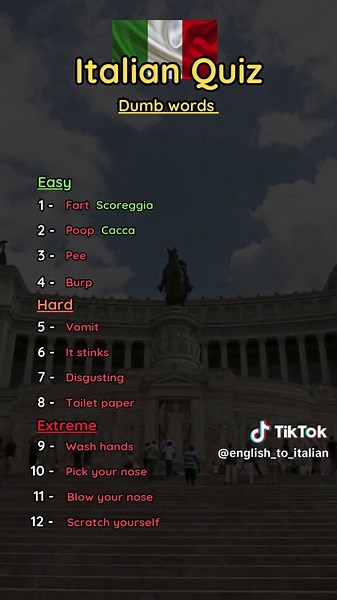 Dumb words in Italian 😜 #learnitalian #dumb
