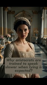 Why aristocrats are trained to speak slower when lying is expected? Aristocratic education has never been about proving truth. It has been about surviving rooms where truth is optional and reputation is permanent. When you grow up inside courts, estates, boards, and salons, you are trained for situations where facts are negotiable and perception is decisive. In those environments, speech is not a channel for information. It is a signal of position. Slower speech appears precisely where lying is 