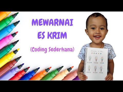 BERMAIN SAMBIL BELAJAR, MEWARNAI ES KRIM BERSAMA MAHYRA, WARNA WARNI - Learn For Kids video anak