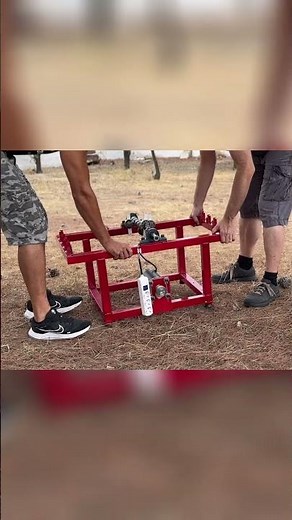 Building a V8 Spring Motor: From Workshop to Outdoor Challenge! #shorts