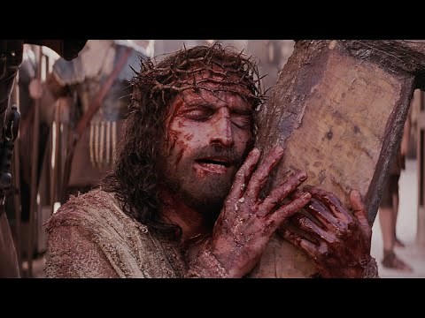[4K] The Passion Of The Christ (2004) - Jesus Embraces The Cross