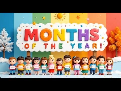 "January's Winter Thank You ❄️ | Learn Months of the Year""Month of the Year