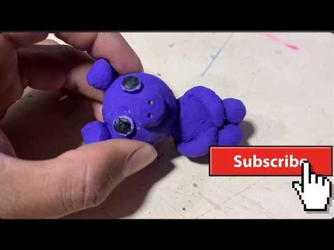 ADORABLE VIOLET PIG SCULPTURE | SIMPLE CLAY CRAFT TUTORIAL
