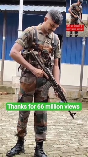Thanks for 66 million views 🙏 #army #motivational #trending #shorts