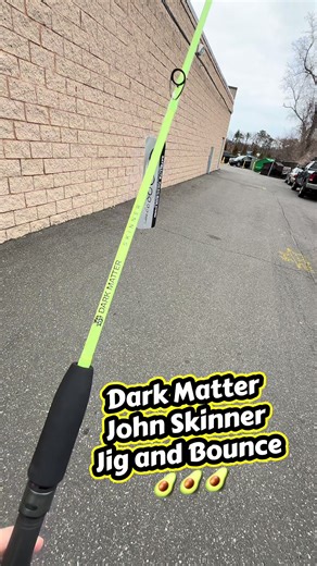 Dark Matter John Skinner Jig and Bounce Rods now come in Avocado! Get one at your local Dark Matter dealer! 🥑 #darkmatterfishing #fishing #inshorefishing