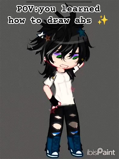 POV:you learned to draw abs #gacha #harurux #Art