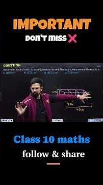 3 Cubes Joined | Find Surface Area of New Cuboid | Class 10 Maths |boards2025-26