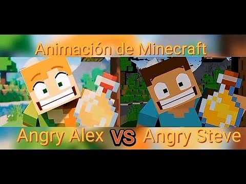 Angry Alex vs Angry Steve | Spanish (Minecraft Animation) Uriel 24Z.