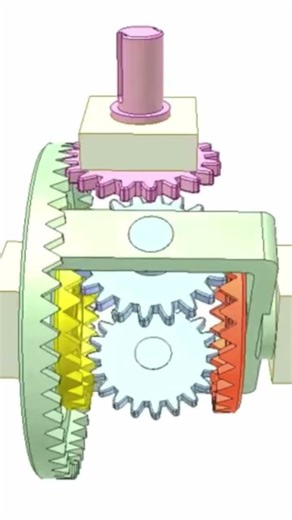 Gear Mechanism 😳😳🤔| #solidworks | #viral | #shorts | #viralshorts |#gear | #autocad |#gear