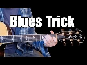 Easy Trick for Cool Blues Riffs... a guitar lesson for fingerstyle players