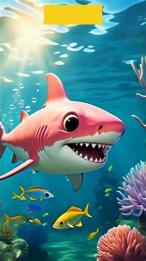 Baby Shark Dance | Cute Animated Baby Shark for Kids | 1-Minute Fun Song!