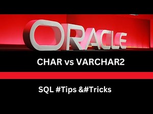 CHAR vs VARCHAR2 Explained! || Oracle SQL || #sql