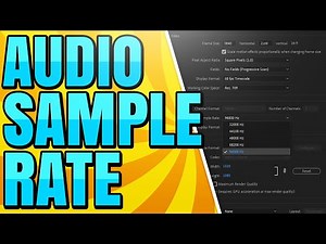 How to Change Sequence Audio Sample Rate in Premiere Pro CC