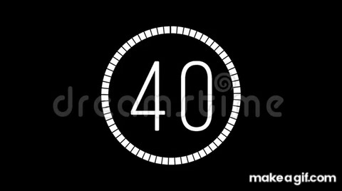 40 second Countdown animation timer on Make a GIF