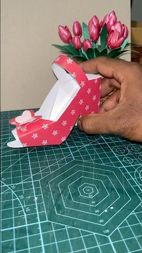 Beautiful Cardboard Shoe Gift Box 🎁 Easy DIY Tutorial #viral#shorts
