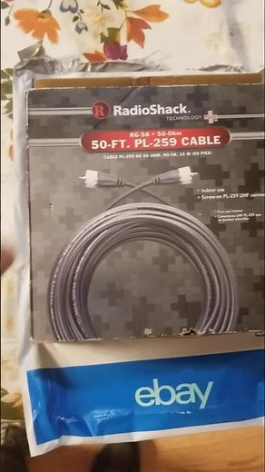 RadioShack Rg58 coax got today.