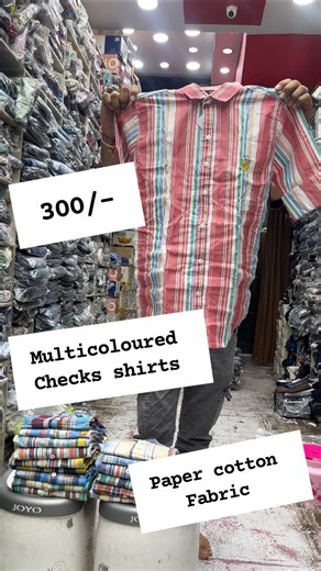 Jai jinendra collection ( JJC ) on Instagram: "➡️ Multicoloured checks shirts 💥 ➡️ Paper cotton fabric 💥 💣 ➡️Rate - 300/- 😱 ➡️Size - S,M, L 🛍️ ➡️Home delivery All over India 🚚( shipping extra ) ➡️How to order :- take screenshot 📱and send me on WhatsApp :- 9468623457 ➡️There Might Be Slightly Colour Variations Due To Light Setting And Screen Resolution ➡️Shop Address 📍:- jai Jinendra collection, sarafa bazar, jodhpur , Rajasthan ➡️ prepaid orders only ( NO COD ) ➡️How to order :- take scr