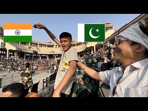 India Pakistan Border Par Om Ne Dance Kar Diya 🇮🇳🇵🇰 ZERO LINE | Wagah Border Parade 2022 😱