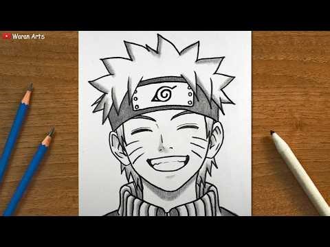 How to Draw Naruto Step by Step | Easy Anime Drawing Tutorial for Beginners step-by-step