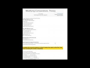 Modifying comparatives