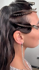 21K views · 28 reactions | Satisfying shots of a cold wave technique from @nastasya_dan  Using hair gems along the waves, the look combines red carpet glam with cool girl edge to maximum effect. #hair #hairdressing #hairdresser #coldwave #hairtutorial #hairstylist #wetlookhair | Creative HEAD Magazine | Facebook
