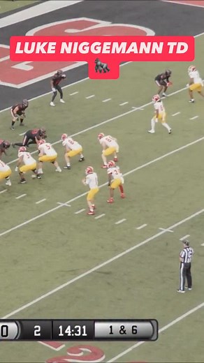 Luke Niggemann makes a dive towards the pylon for six 💪 🦍 #GRIT // #KOJ // #OAGAAG | Pitt State Football