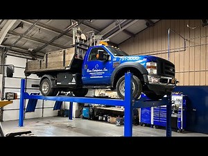 Foward 4 Post Truck Lift makes work EASY