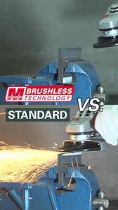 Grinding made easy. Brushless angle grinder vs. brushed angle grinder. 💪 In the reel we show you the comparison: With the new 2,000-Watt brushless angle grinders you can grind much faster and thus save time and money. ⏱️ 💰 This is made possible by the unique combination of the Metabo Marathon brushless motor and electronics designed for the highest performance. You can find all the details about our new brushless angle grinders at https://brnw.ch/21wP5R6 #metabo #MadeByMetabo #MadeWithPassion 