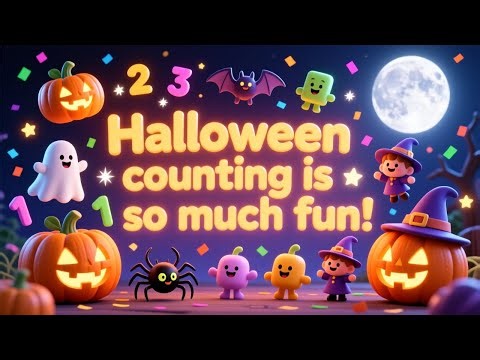 Count 1 to 20 with Halloween Friends! 🎃 Cute & Non-Scary Numbers Song for Kids