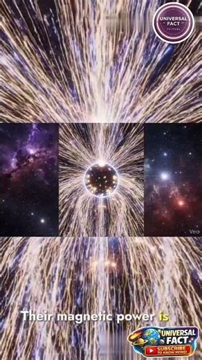 Magnetars: The Most Powerful Magnets in the Universe 🧲🌌 #spacefacts #magnetar #universe