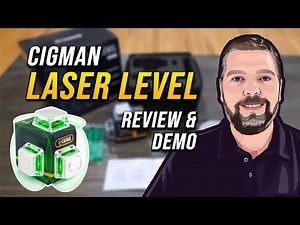 CIGMAN Laser Level Self Leveling 3x360 Review and Demo